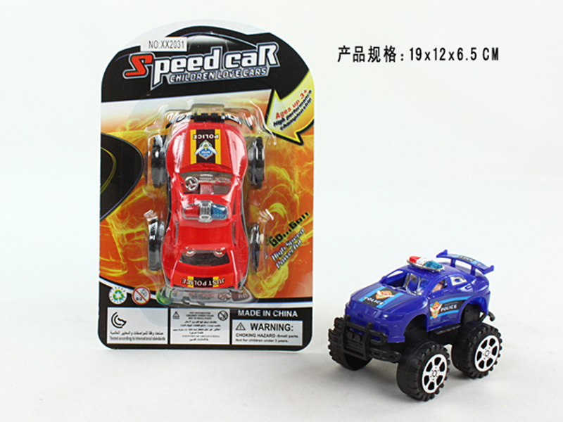 Pull Back Off-Road Police Car 1PCS