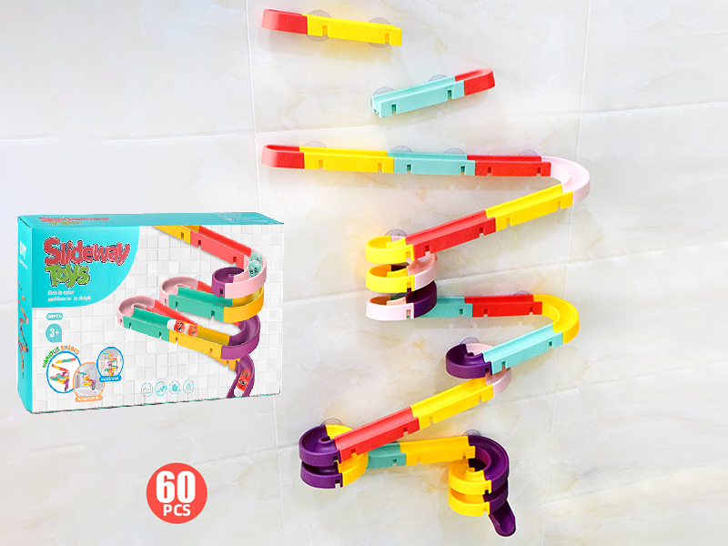 Slideway Bathroom Water Toys 60pcs