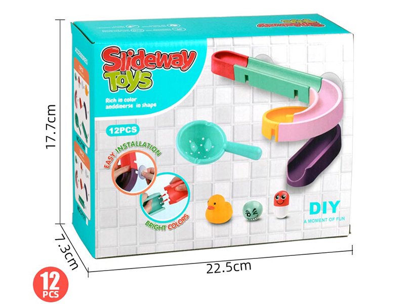 Slideway Bathroom Water Toys 12pcs