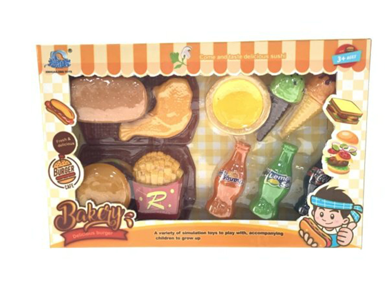 Hamburger Fast Food Set