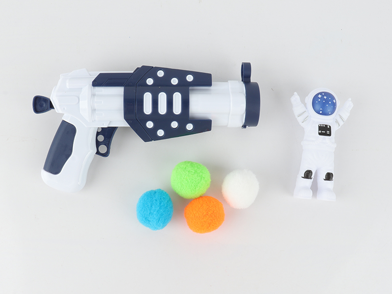 Stretch Plush Ball Shooting Gun With Astronaut Toy