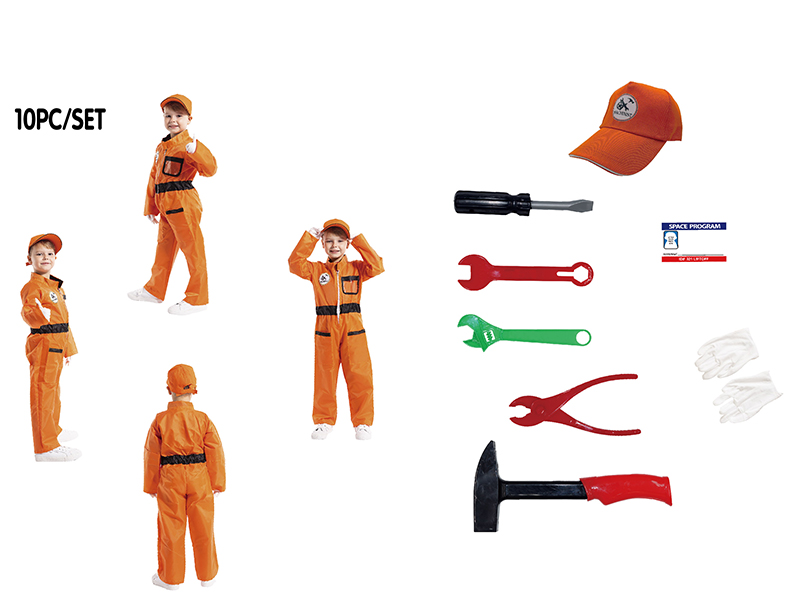 Children's Mechanic Jumpsuit Role Play Set