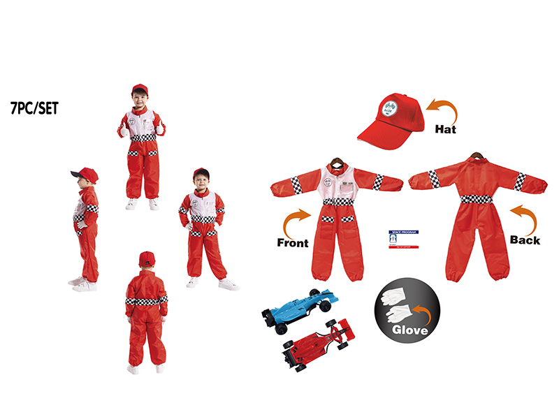 Children's Racer Jumpsuit Role Play Set