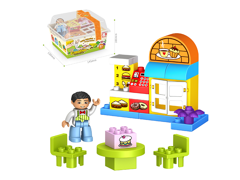 Large Particle Building Blocks - Creative Small Scene 22PCS