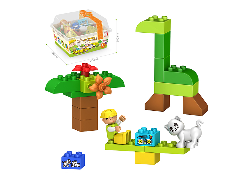 Large Particle Building Blocks - Creative Small Scene 24PCS