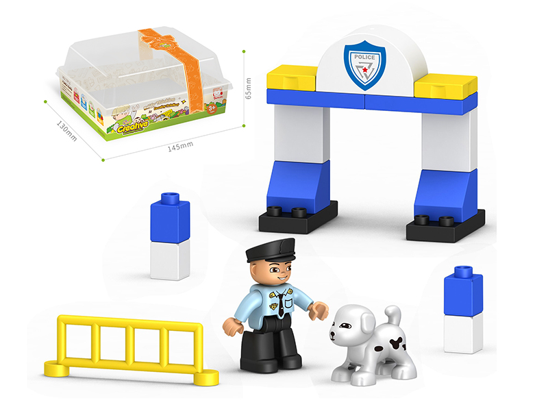 Large Particle Building Blocks - Creative Small Scene 18PCS