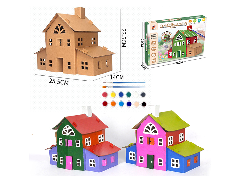 Architecture Series Model DIY Colored Drawing 3D House(Vassily Manor)