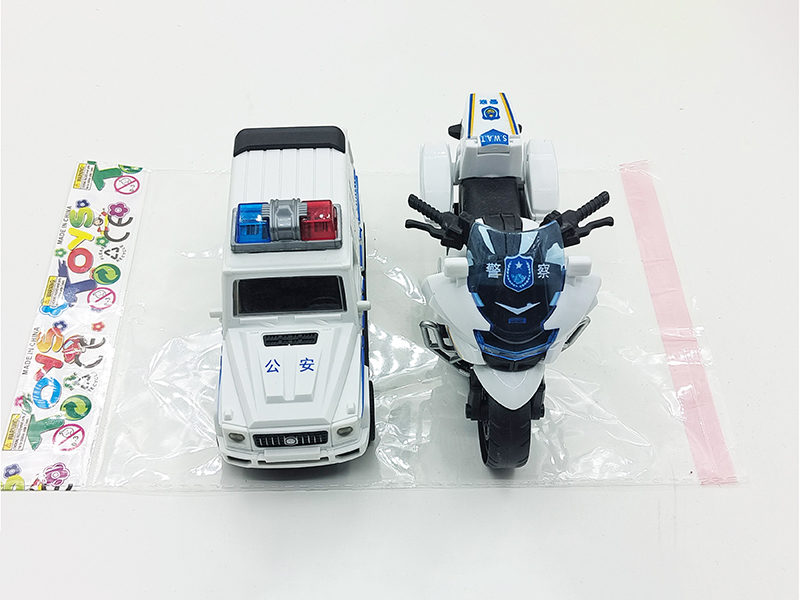 Friction Jeep Truck + Friction Motorcycle