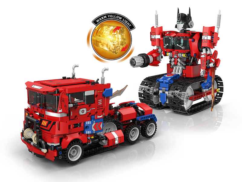 Remote Control Programming Optimus Prime Building Blocks 847+pcs