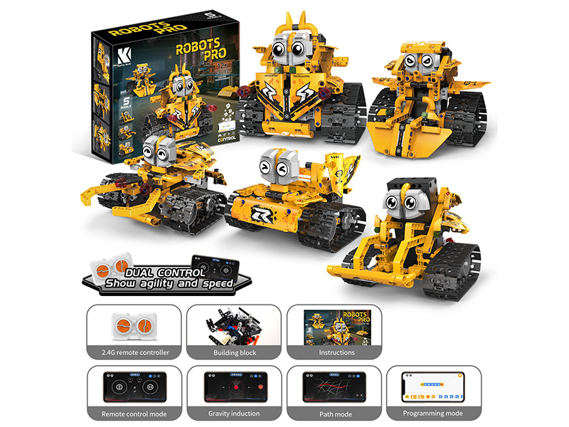 Remote Control Programming Engineering Robot Building Blocks 269+pcs