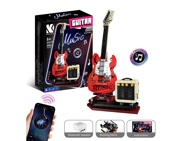 Bluetooth Guitar Building Blocks 500+pcs