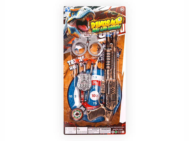 Needle Gun + Handcuffs, Police Badge