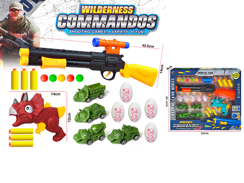 Soft Bullet Gun & Ping-Pong Ball Gun Set