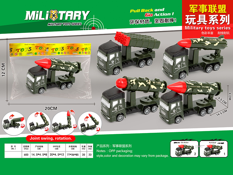 Pull Back Military Truck