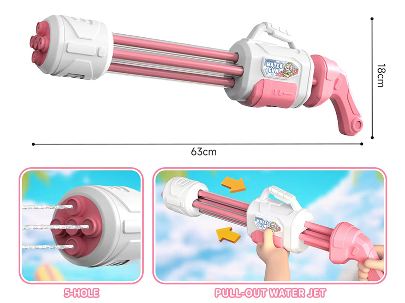 Gatling 5-Holes Water Cannon-Labubu