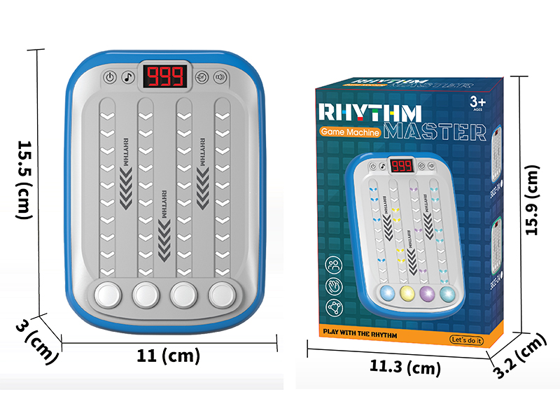 Rhythm Master Game Machine With Light And Music(Blue)