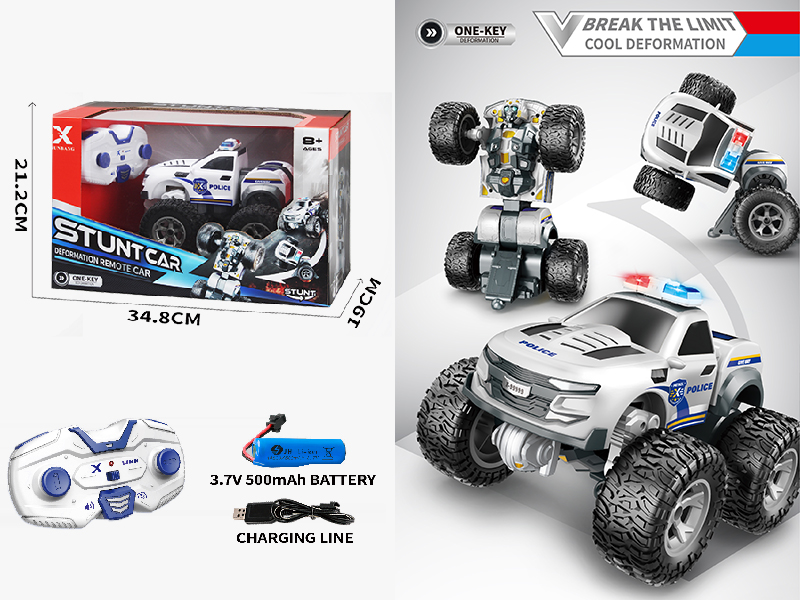 1:20 Remote Control Transformation Stunt Car(8-Channel)