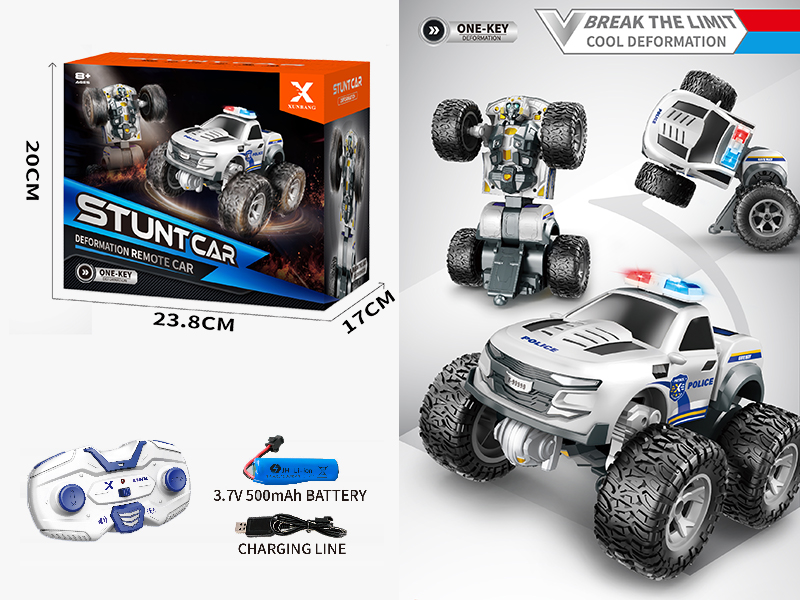 1:20 Remote Control Transformation Stunt Car(8-Channel)2.4G
