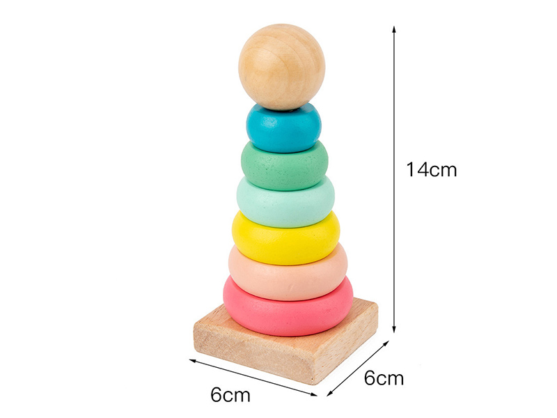 Wooden Stacked Tower Toy