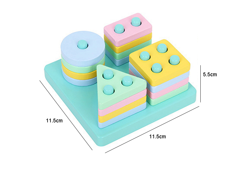 Wooden Shape Matching Column Toy