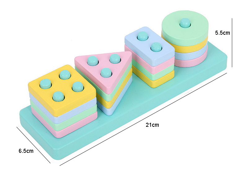 Wooden Shape Matching Column Toy