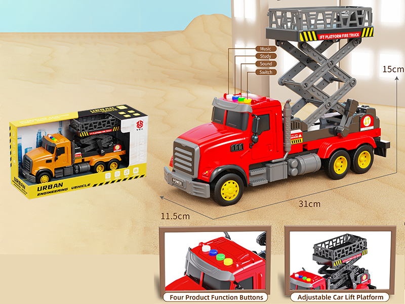 Friction Lift Platform Fire Truck