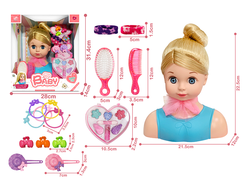 Doll Styling Head Beauty Set 16pcs