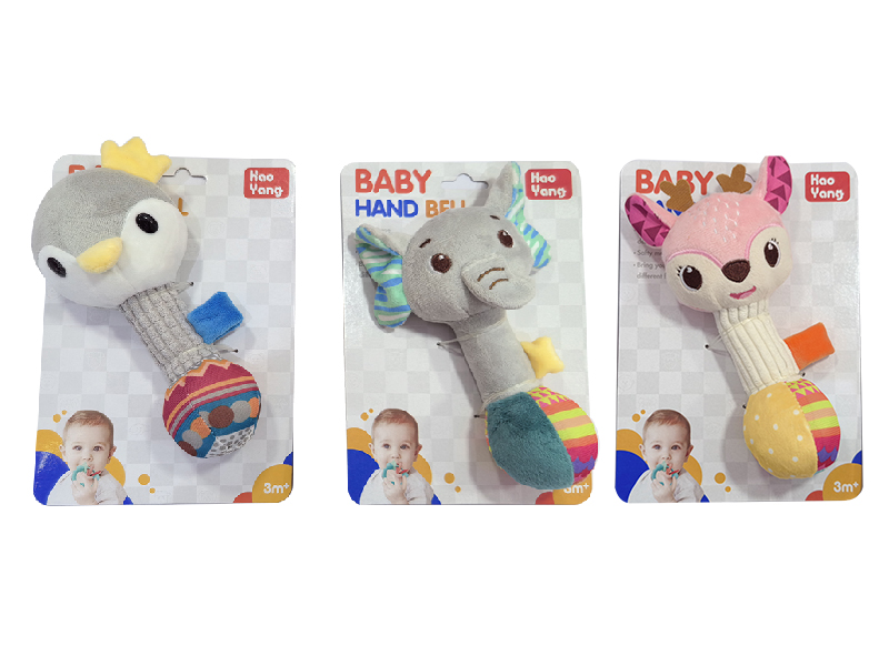 Duck/Deer/Elephant Baby Hand Bell BB Stick