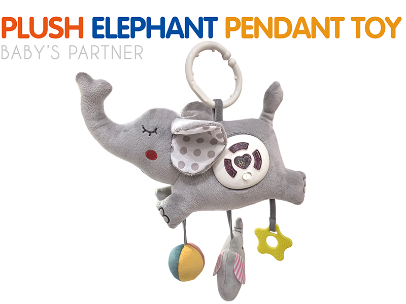 Plush Elephant Baby Mobiles With Music Box