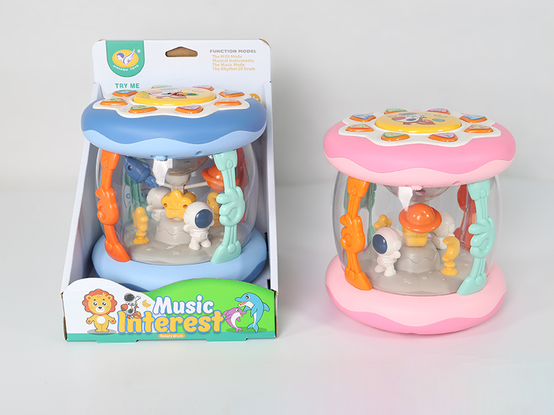 Space Musical Drum(Blue/Pink 2 Colors Mixed)