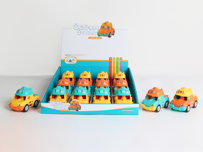 Friction Cartoon Engineering Trucks 12pcs