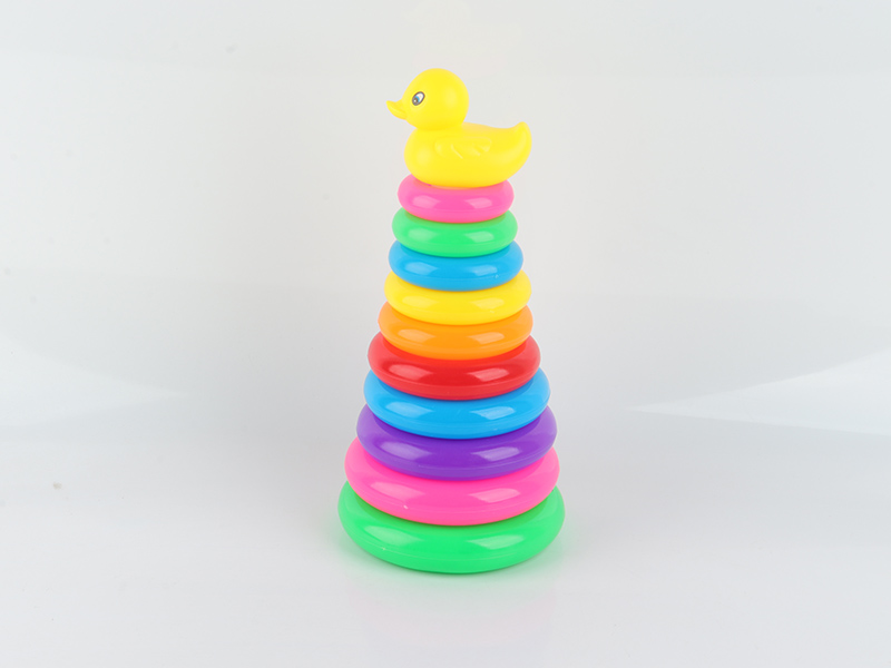 Large 10-Layer Duck Stacking Rings Toy