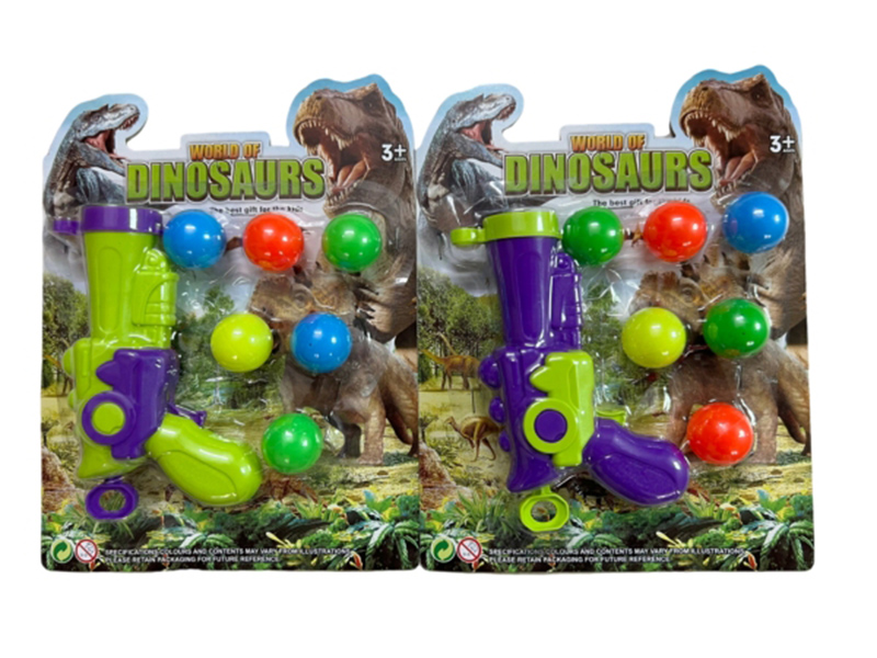 Dinosaur Ping-Pong Ball Gun Set