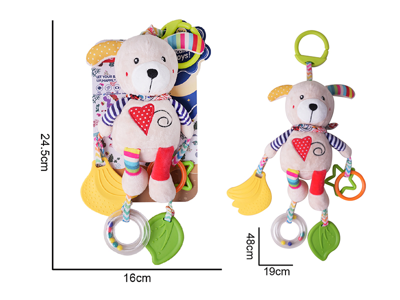 Plush Dog Baby Stroller&Bed Hanging Toys