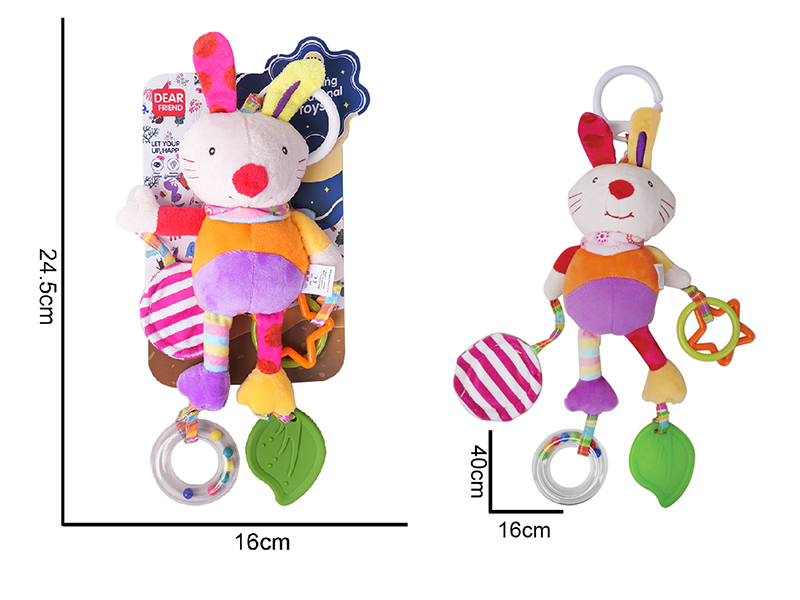 Plush Rabbit Baby Stroller&Bed Hanging Toys