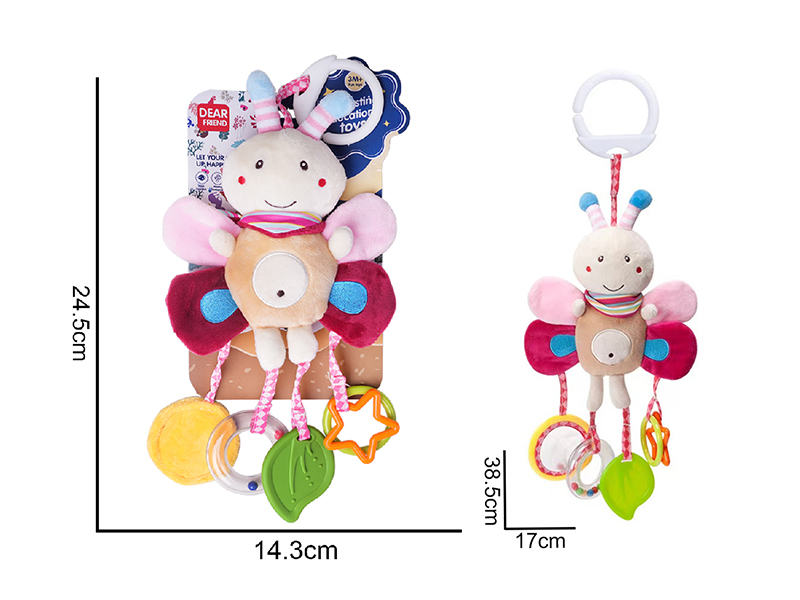 Plush Bee Baby Stroller&Bed Hanging Toys