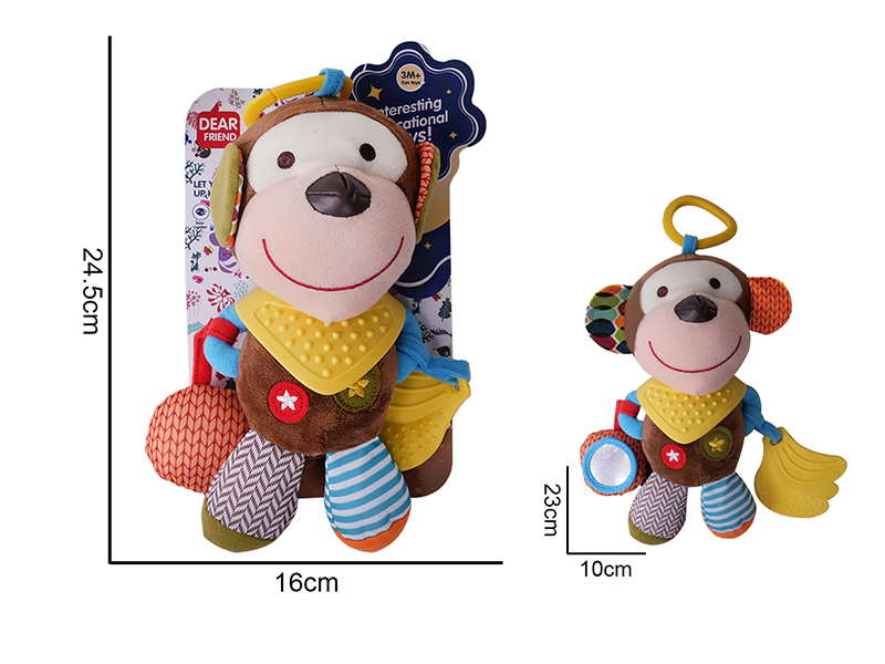 Plush Monkey Baby Stroller&Bed Hanging Toys