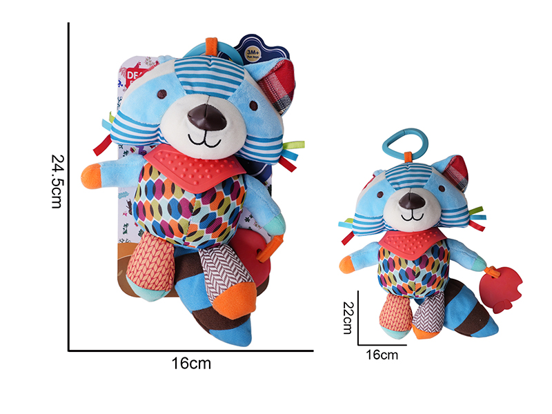 Plush Raccoon Baby Stroller&Bed Hanging Toys