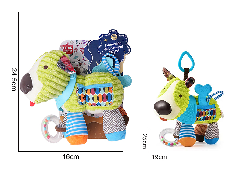 Plush Dog Baby Stroller&Bed Hanging Toys