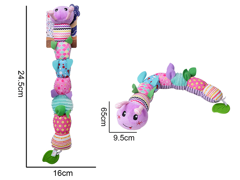 Baby Soothing Doll Purple Caterpillar