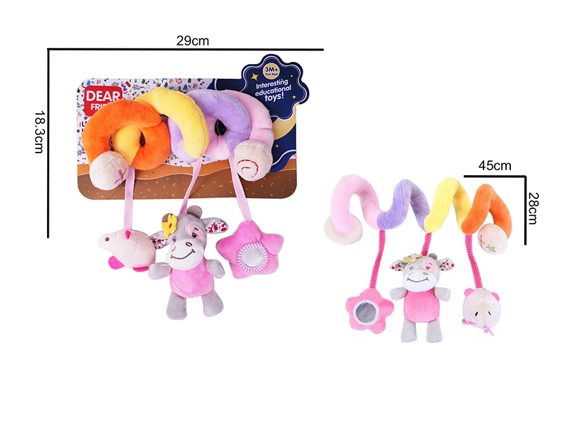Baby Crib & Stroller Baby Activity Spiral Plush Toy