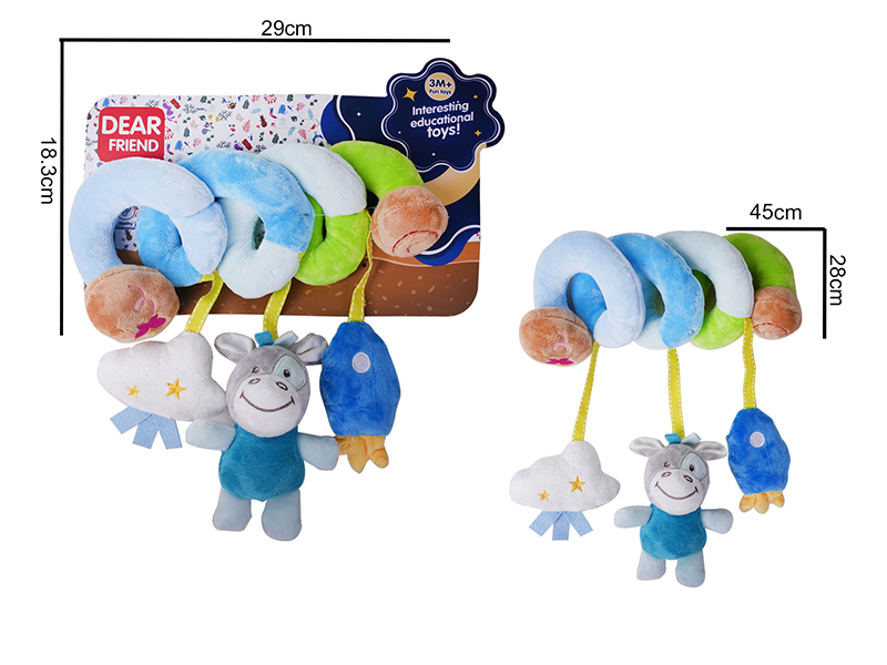 Baby Crib & Stroller Baby Activity Spiral Plush Toy