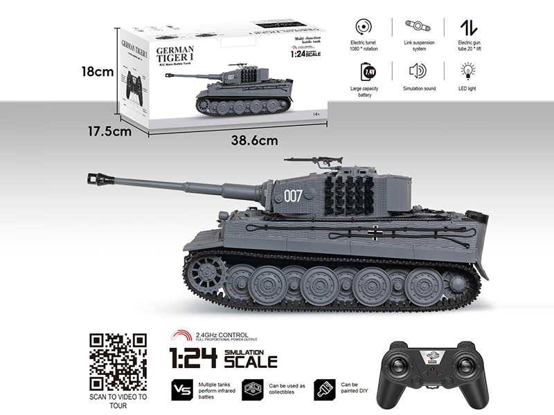 1:24 Remote Control Tank