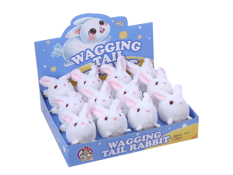 Pull Line Wagging Tail Rabbit 12pcs