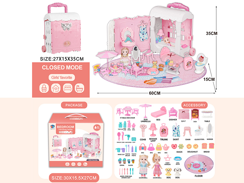 Princess Bedroom Luggage Case