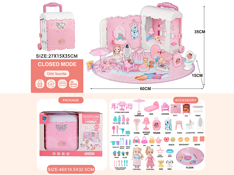 Princess Bedroom Luggage Case
