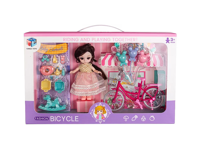 Doll Fashion Bicycle Set