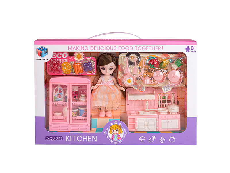 Doll Fashion Kitchen Set
