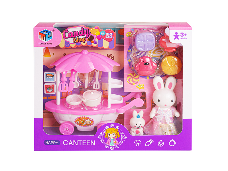 Cute Rabbit Happy Canteen Play Set