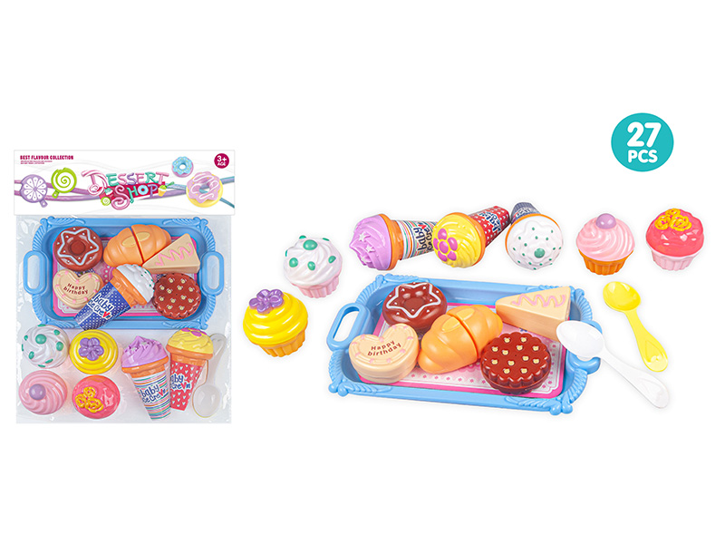 Ice Cream Cake Bread Play Set 27pcs